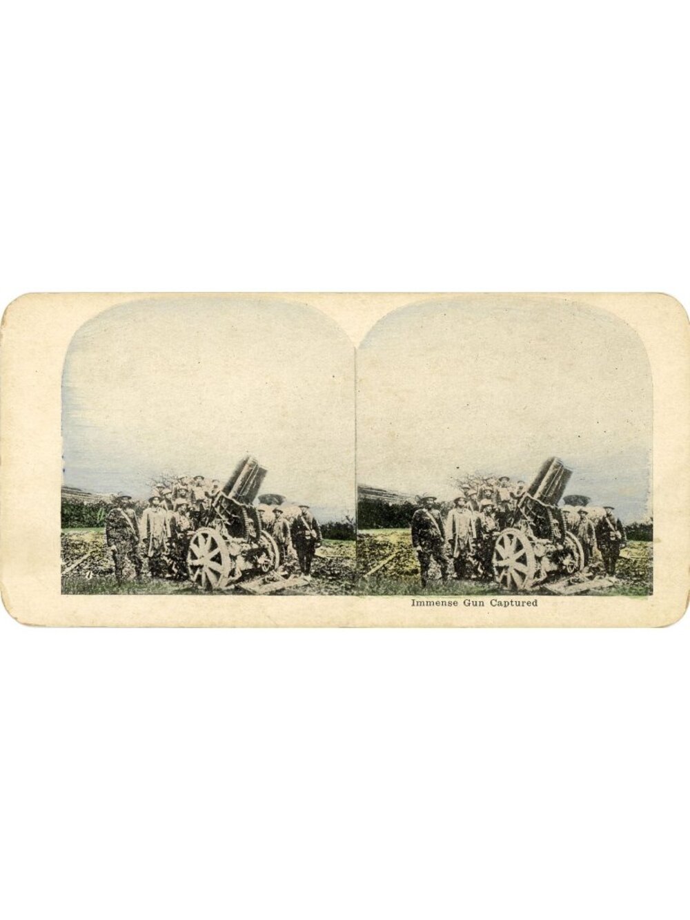World War I Lithograph Stereoview Card Lot (Set of 3)